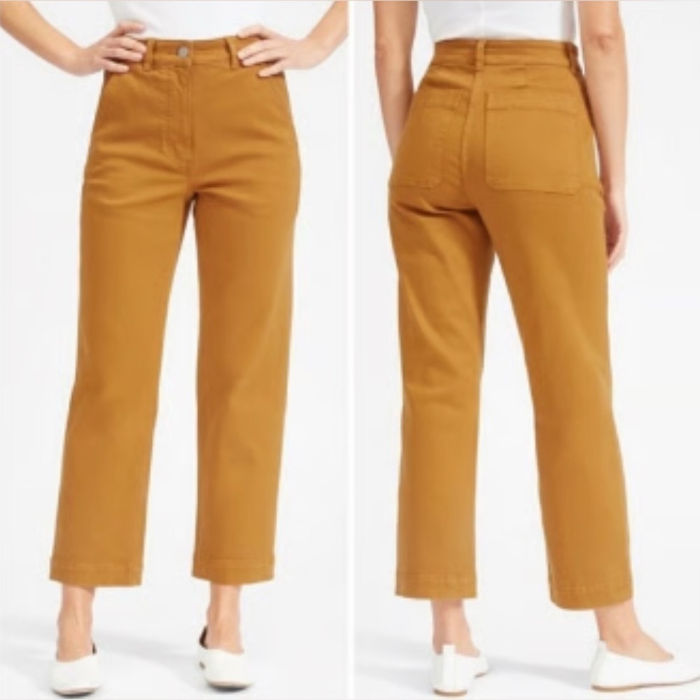 Everlane The Straight Leg Crop Pant, Size 00/Tall